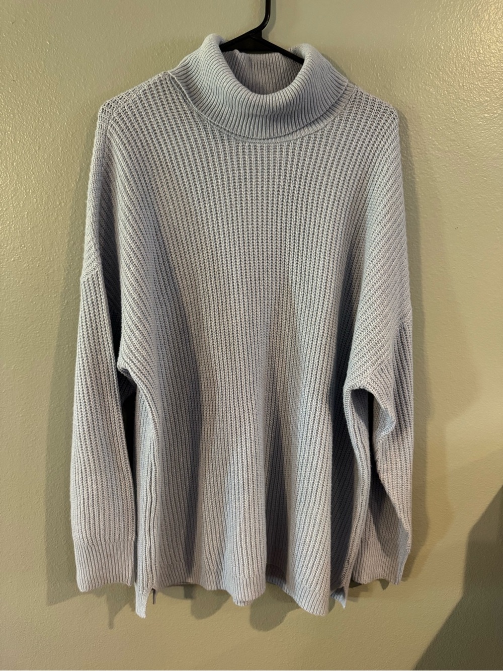 Light Blue Turtleneck Sweater